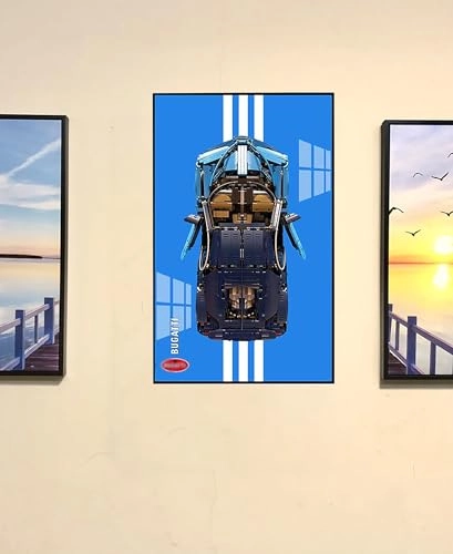 Display Wallboard - for LEGO 42083 Bugatti with Light