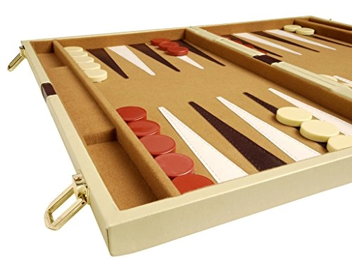 Deluxe Backgammon Set - Camel