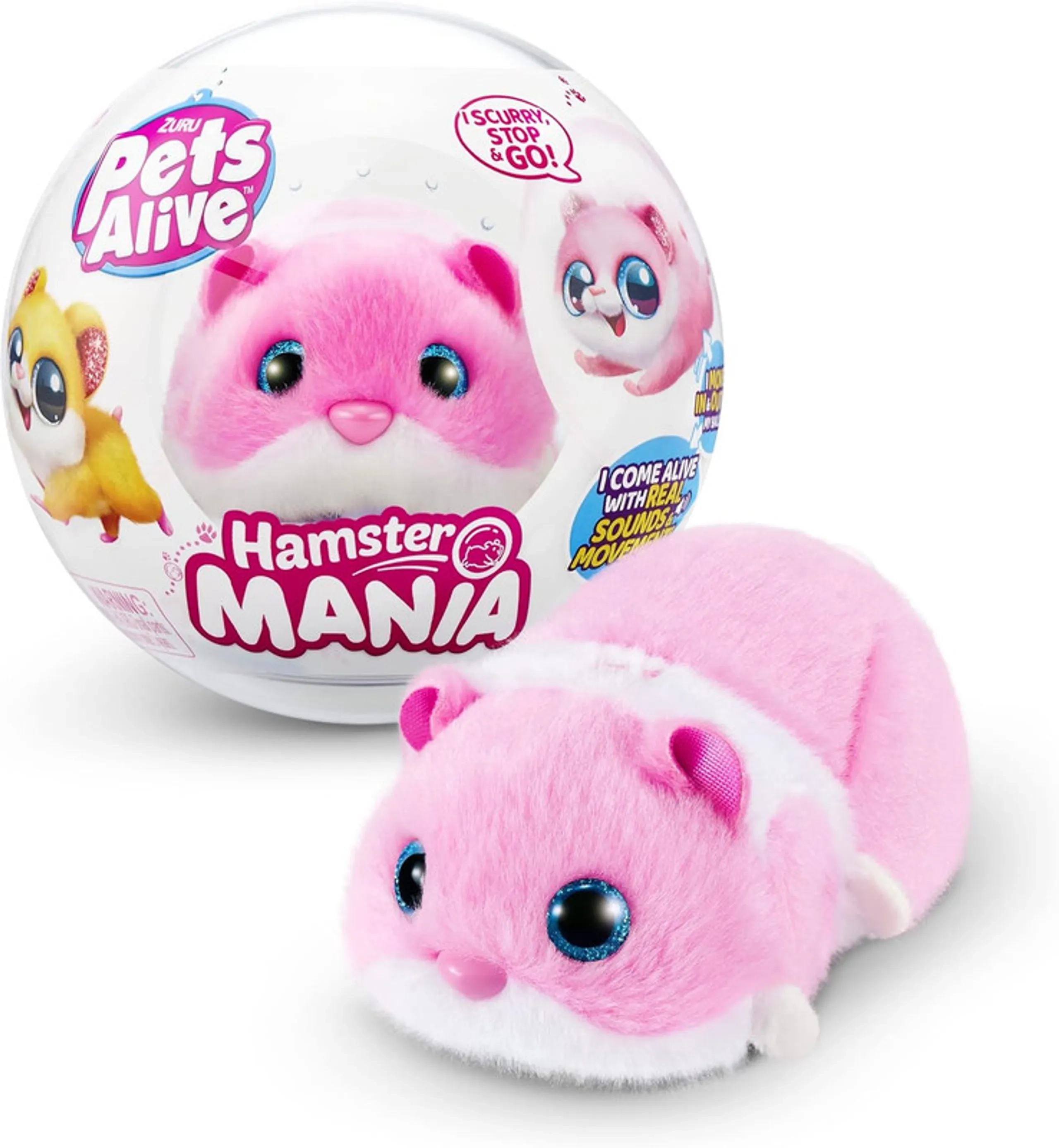 Hamstermania Series 1 Capsule - Realistic Squeaky Sounds