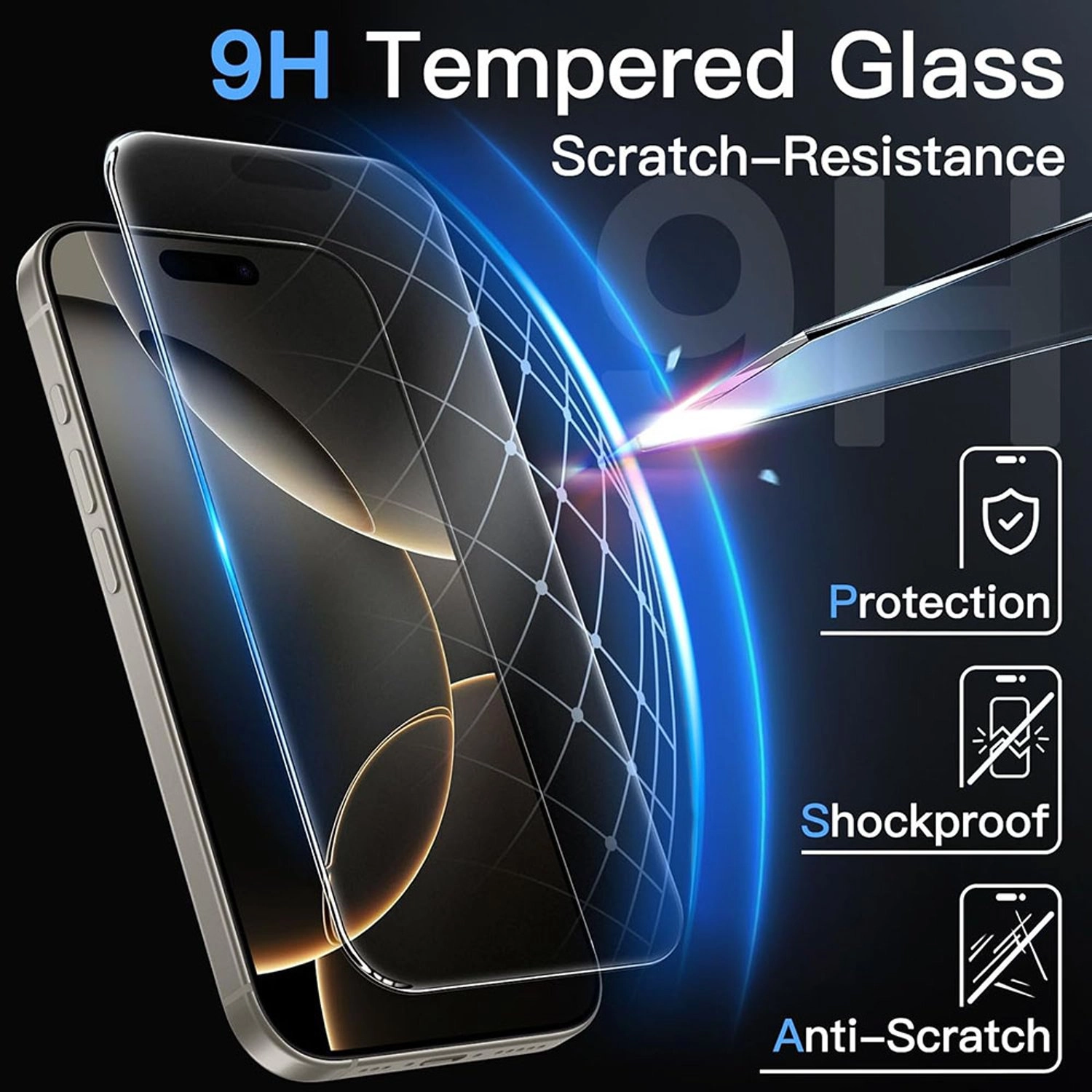 Ultra HD Tempered Glass Screen Protector for iPhone 17 Pro Max