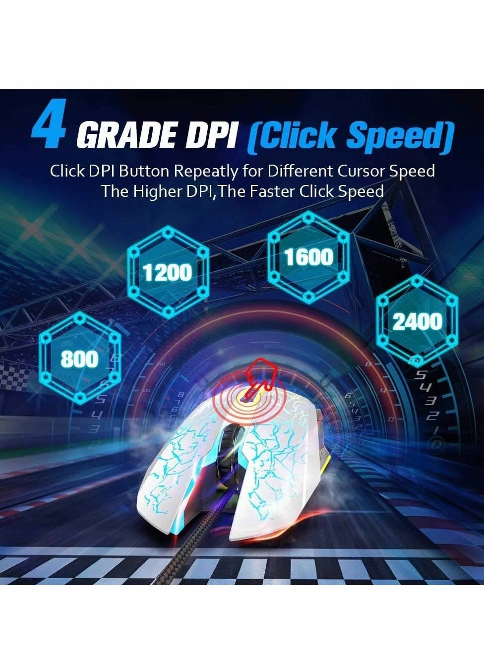 MC Saite A70 RGB Gaming Mouse - Wired