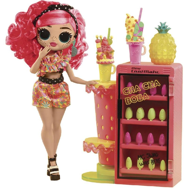 Pinky Pops Doll - Space-Themed Bright Pink Hair Ages 4+