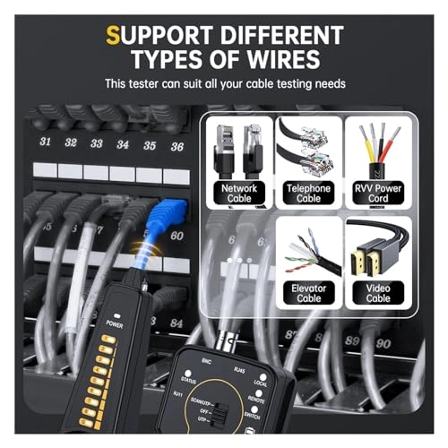 Network Cable Tester - RJ45 RJ11 BNC Length Test