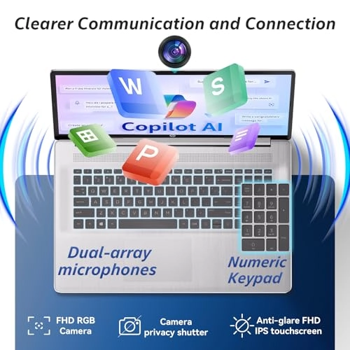 HP Laptop 17 - 17.3'' Ryzen 5-7430U 32GB DDR4 1TB SSD