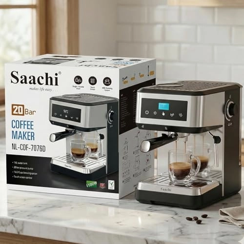 20-Bar Coffee Maker - 1.6L Milk Frother