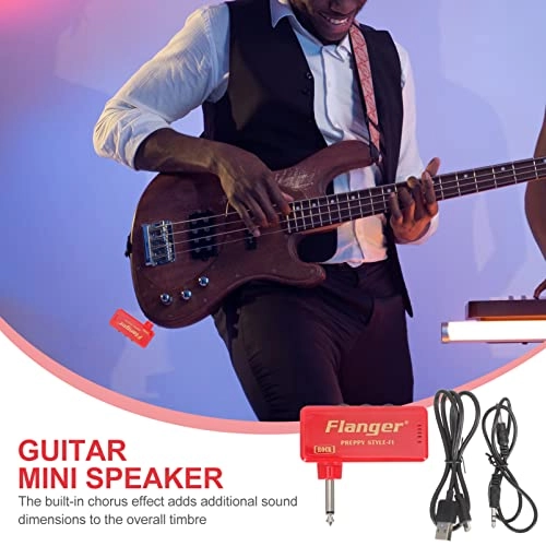 Mini Guitar Bass Headphone Amplifier - 1 Set USB Rechargeable