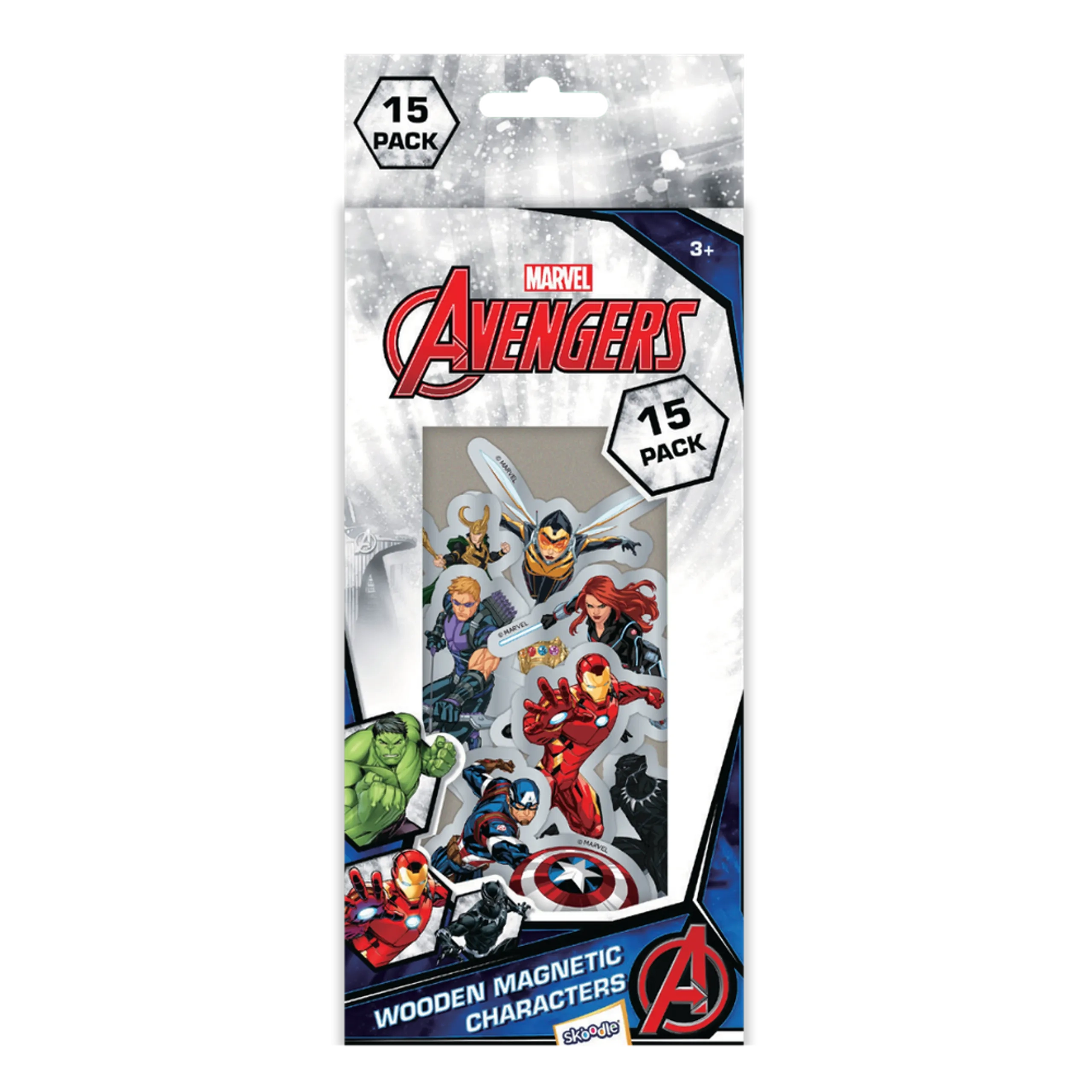Marvel Avengers Wooden Magenetic Characters Set (40761363-100011) 15 pcs