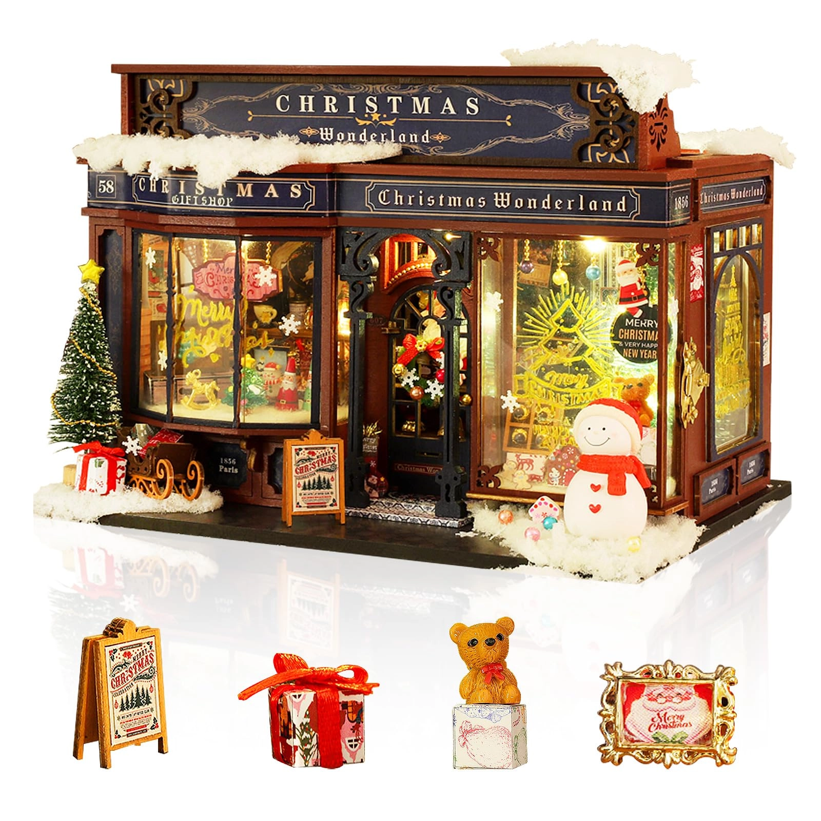 Miniature Dollhouse Kit - Paper Green