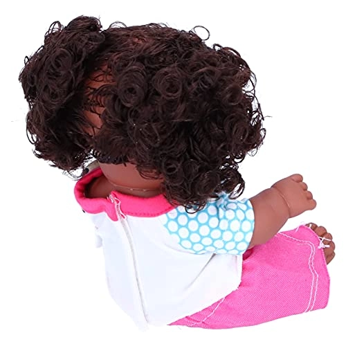 Reborn Baby Doll - 25 cm Vinyl soft black skin Ages 4+