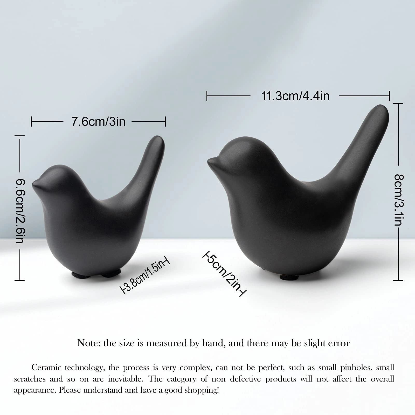 White Birds Statues - Ceramic
