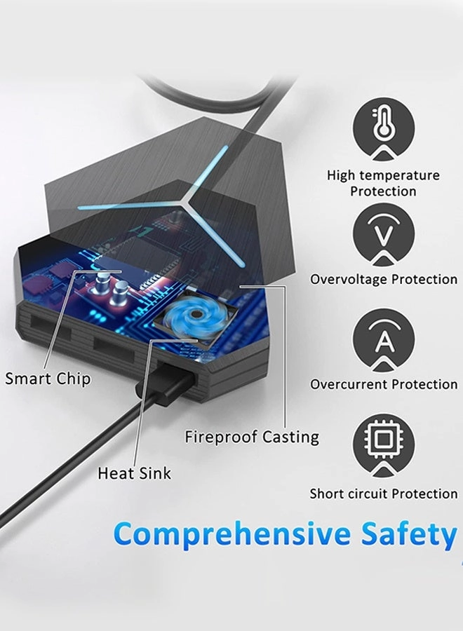 10-Port USB Hub - USB 3.0/2.0 USB C