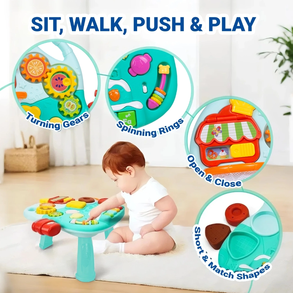 Mini Mover Table And Walker - 2 in 1 Height-adjustable