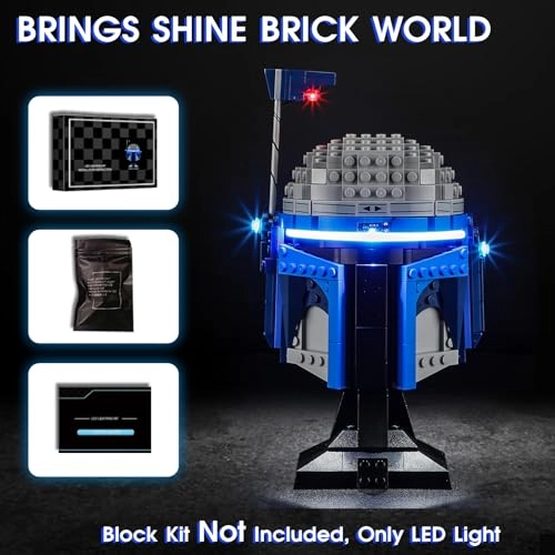 Led Light for LEGO 75408 Jango Fett Helmet - Plastic 5V