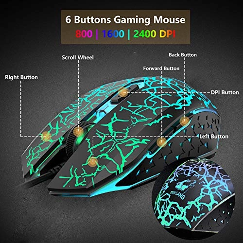 Gaming Keyboard and Mouse Set - DE Wired