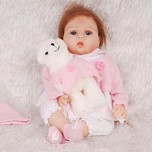 Reborn Baby Doll - 55cm Soft Silicone Limbs Cloth Body