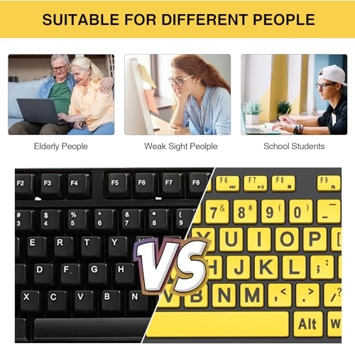 Large Print Backlit Keyboard - Standard Wired