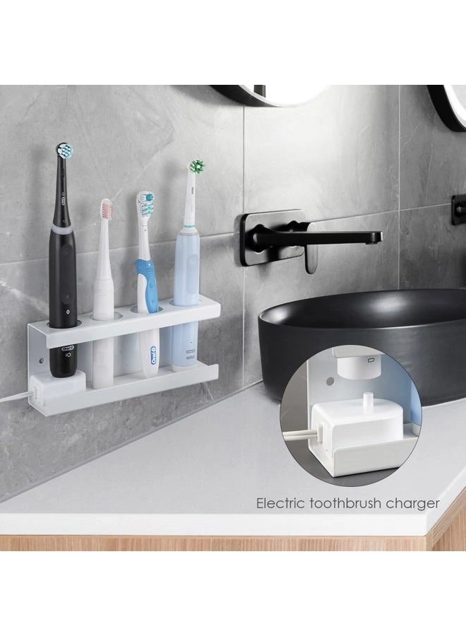 Electric Toothbrush Holder - Wall Mounted 4 Slots