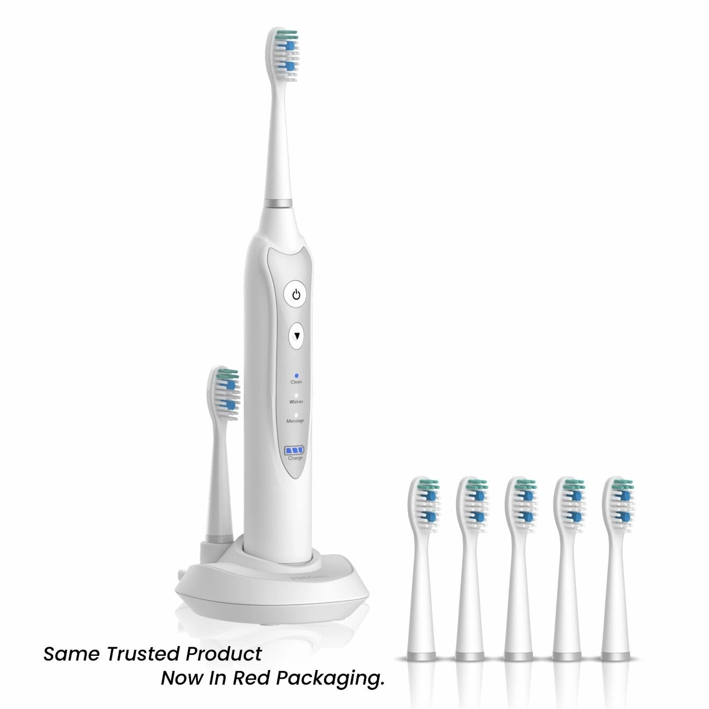 Sonic Toothbrush - 3 Brushing Modes 5 Replacement Heads Inductive Charging