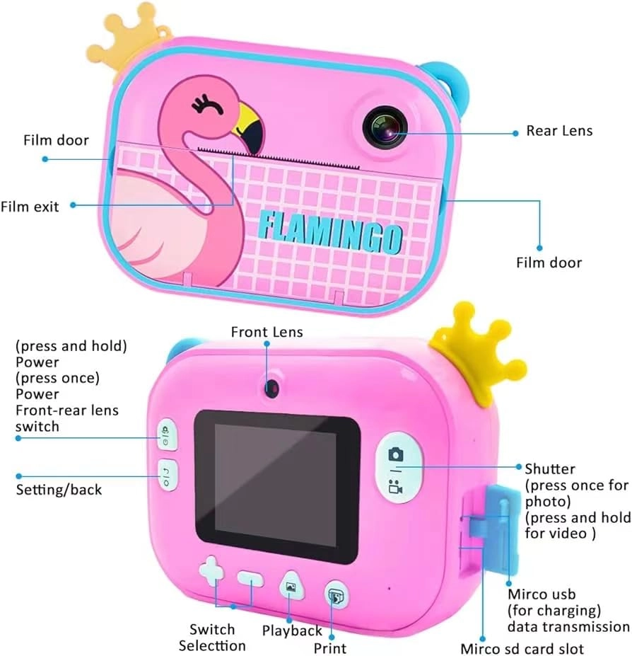 Kids Instant Print Camera