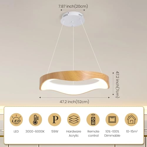 Modern LED Chandelier - 3000K 4000K 6000K 10%-100% dimmable