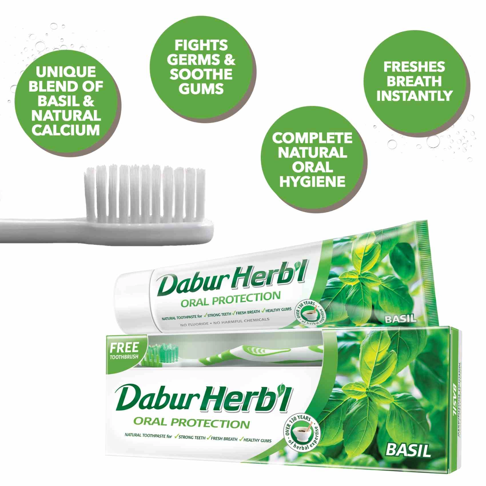 Herbal Basil Toothpaste 150g