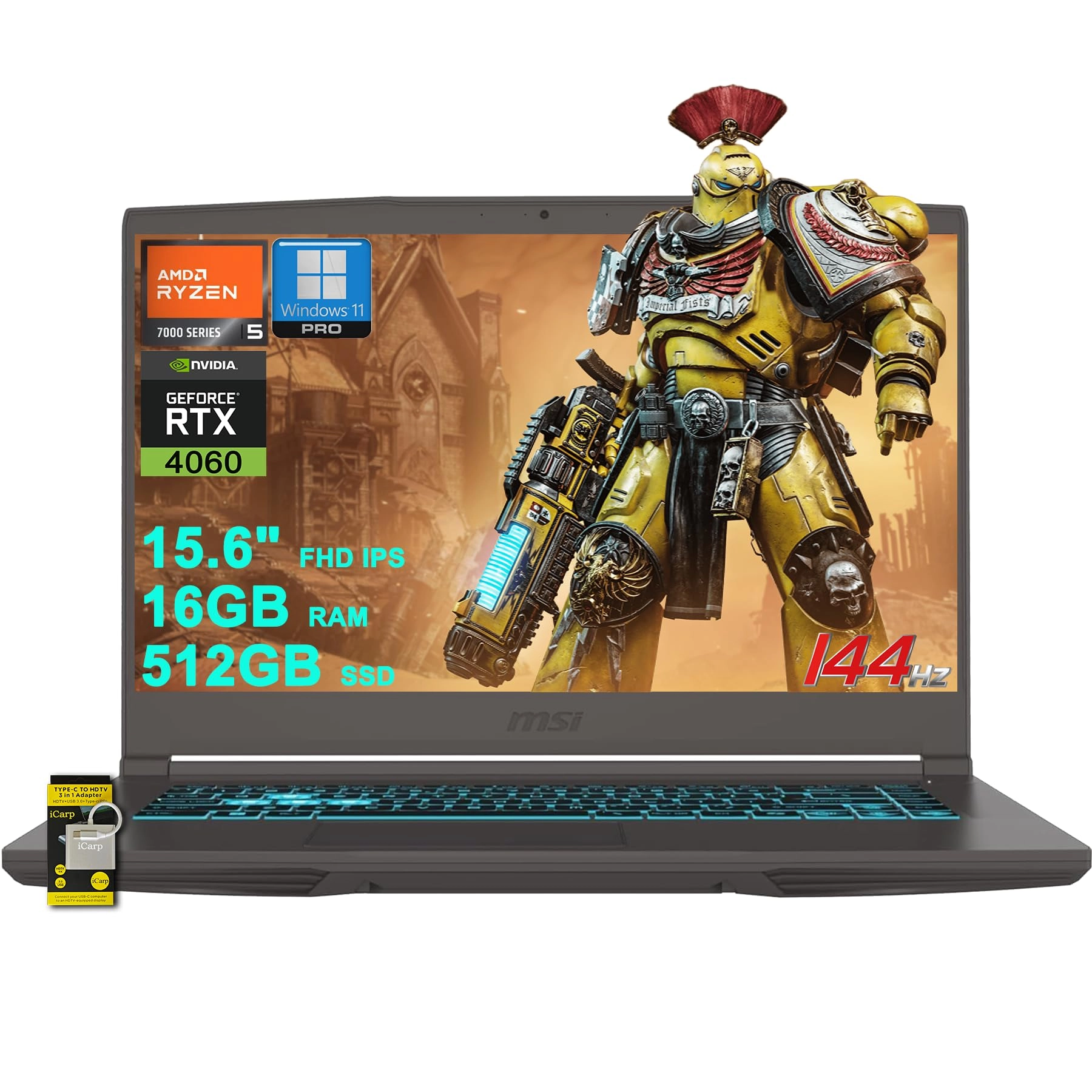 Thin 15 - 15.6'' Ryzen 5 7535HS 16GB DDR5 512GB SSD