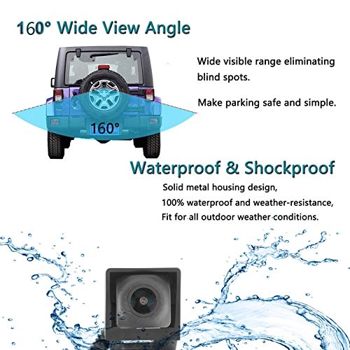 Spare Tire Backup Camera - Night Vision 35ft 972(H) x 504(V)