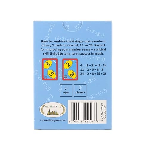 6, 12, 24 Math - 9 years and up