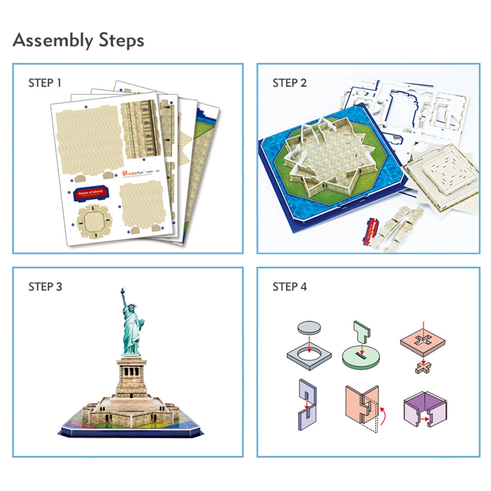 Statue Of Liberty 3D Puzzle (ALGT-C080H) - 39 pcs