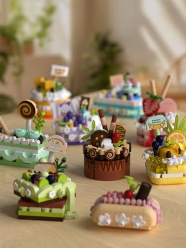 Mini Cake Building Blocks - Chocolate Cake Food Series