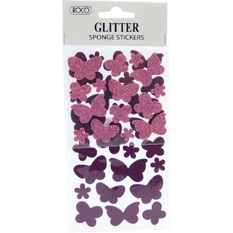Roco Glitter Pop-up Stickers - Adhesive Paper/Vinyl