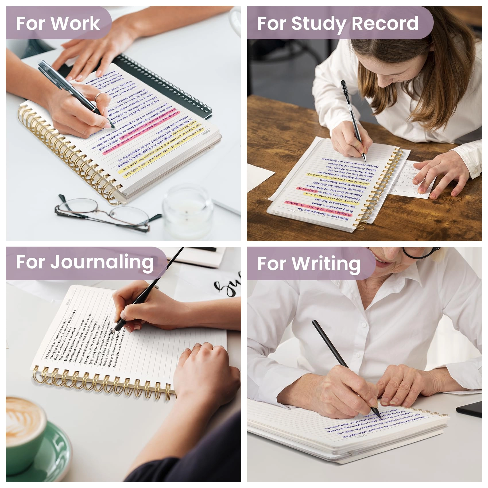 Spiral Notebook B5 Spiral - Lined 300 Pages