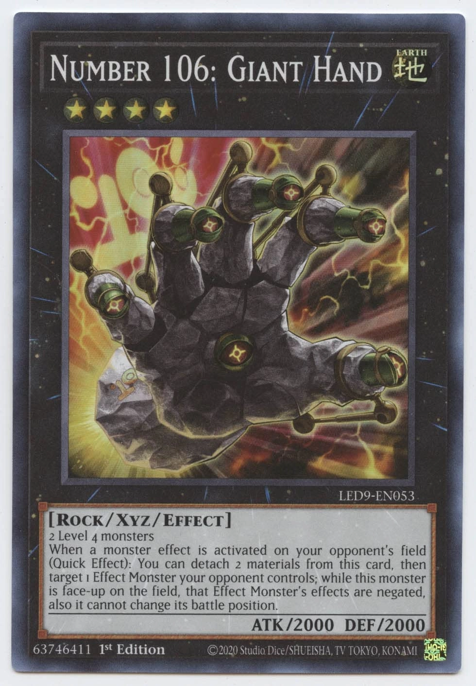 Yu-Gi-Oh! Number 106: Giant Hand LED9-EN053