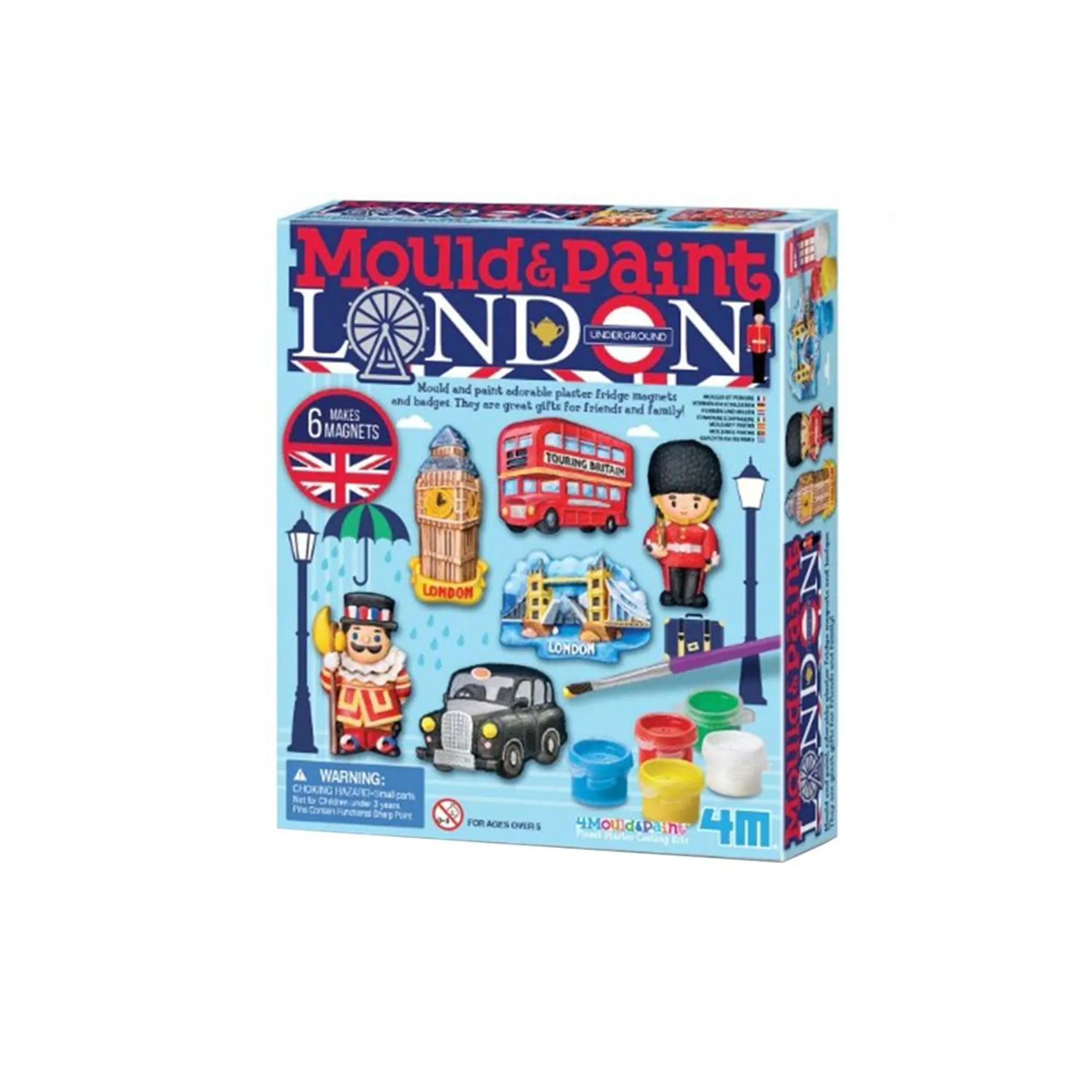 4M Mould & Paint Plaster Casting Craft Kit - London 6 designs