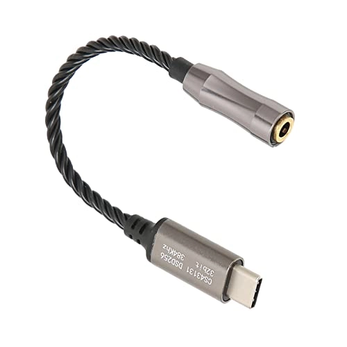 Headphone Amplifier Adapter - 15 cm 384 kHz/32 bit Type C to 3.5 mm