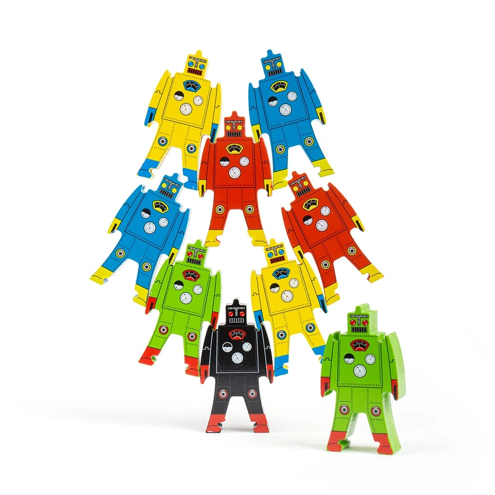 Schylling Wood Stacking Robot - 3+ 9 pieces