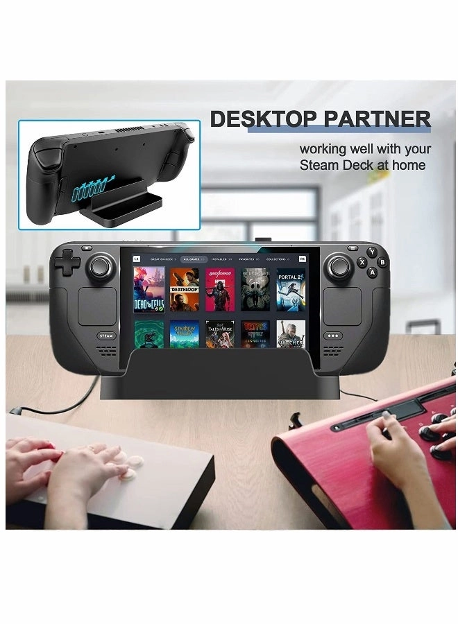Steam Deck Stand - Portable Compact Non-Slip Black