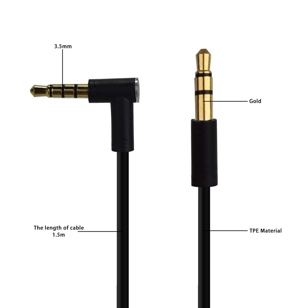 Audio Cable for Solo/Studio/Pro/Detox/Wireless/Mixr Headphones - In-line Microphone and Control