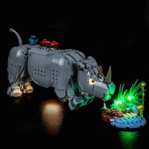 Light kit Compatible with Lego 31171 Wild Animals: Majestic Rhino with Birds - No Model Only Light LED Lighting Accessories