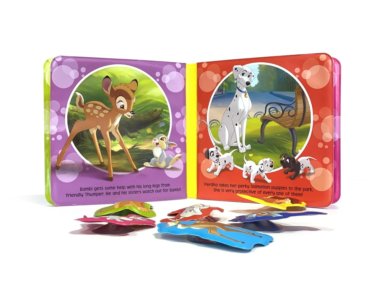 Disney Baby Bath Time Books - Waterproof 6 suction cup figures