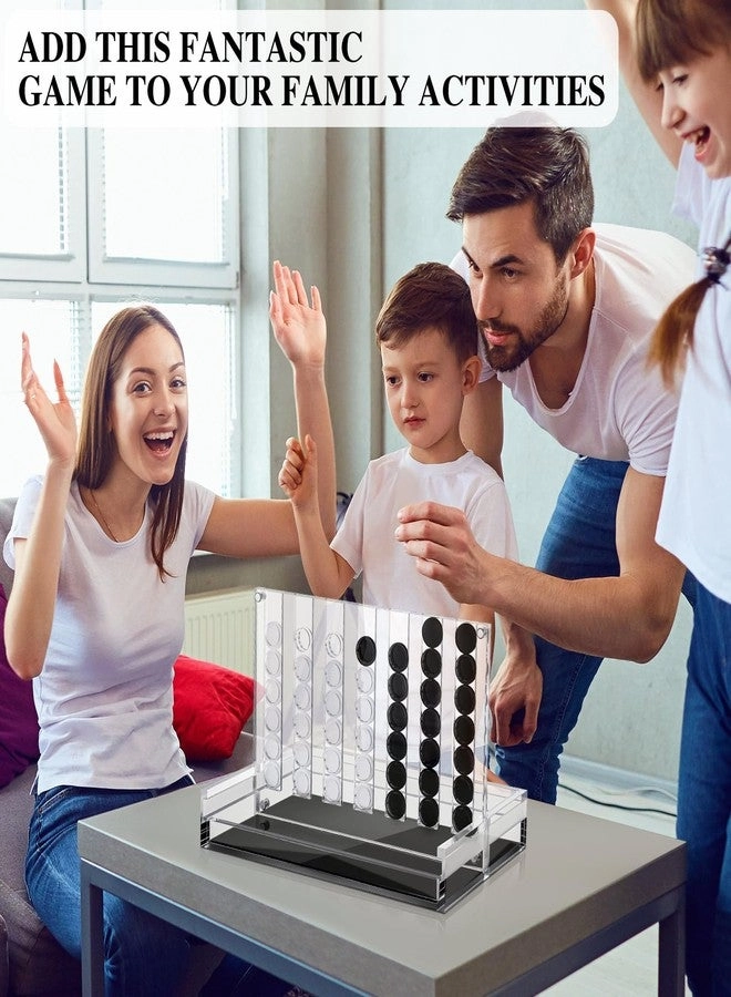 Tic Tac Toe - Acrylic Black and White + 4 in a Row