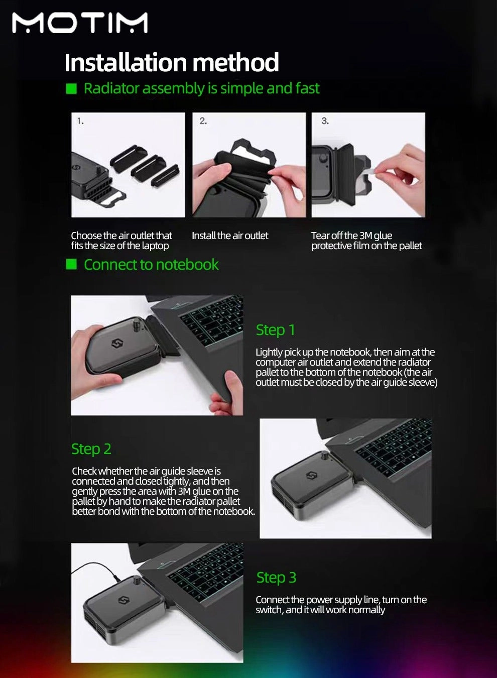 Laptop Cooler - 10 inch to 17 inch