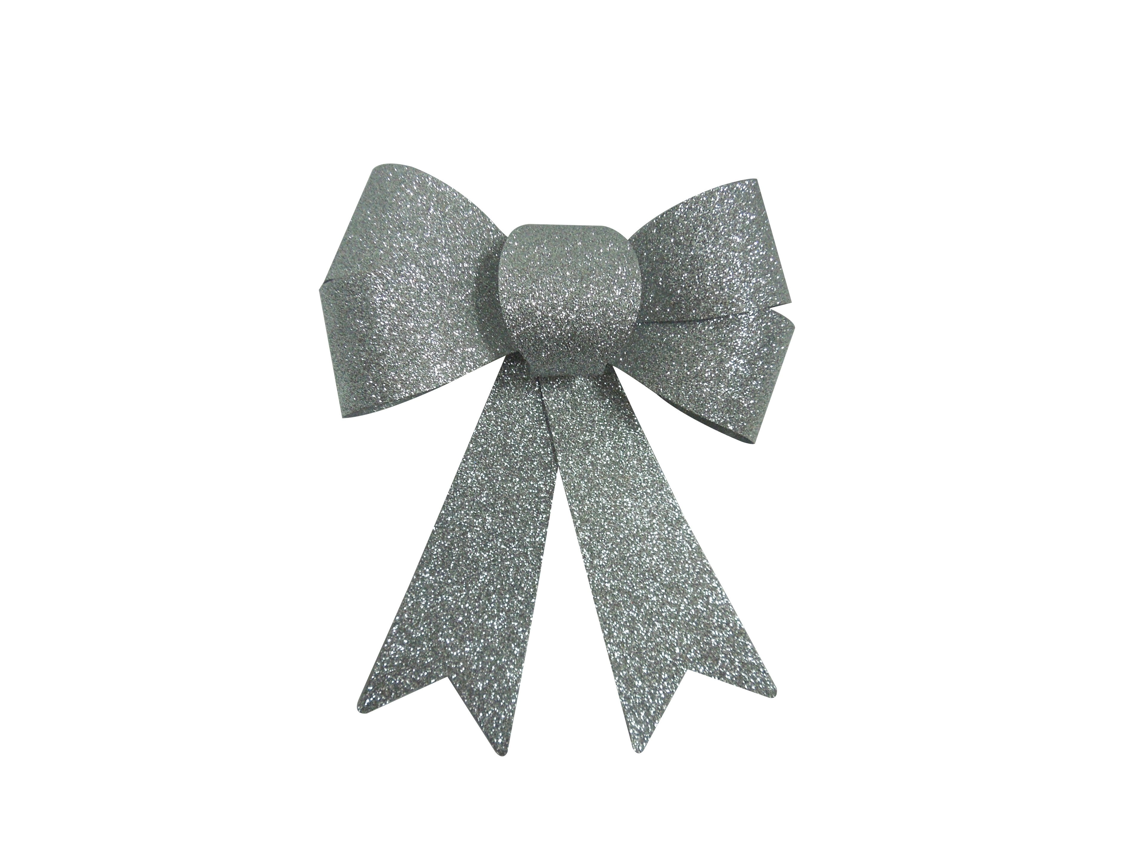 Party Zone Silver Bows - 2pcs/pk