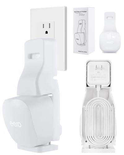 LIGHTMEUP Outlet Wall Mount Holder - 1 Pack eero 6 & 6+, eero 7, eero Pro 6E & Pro 6, eero mesh
