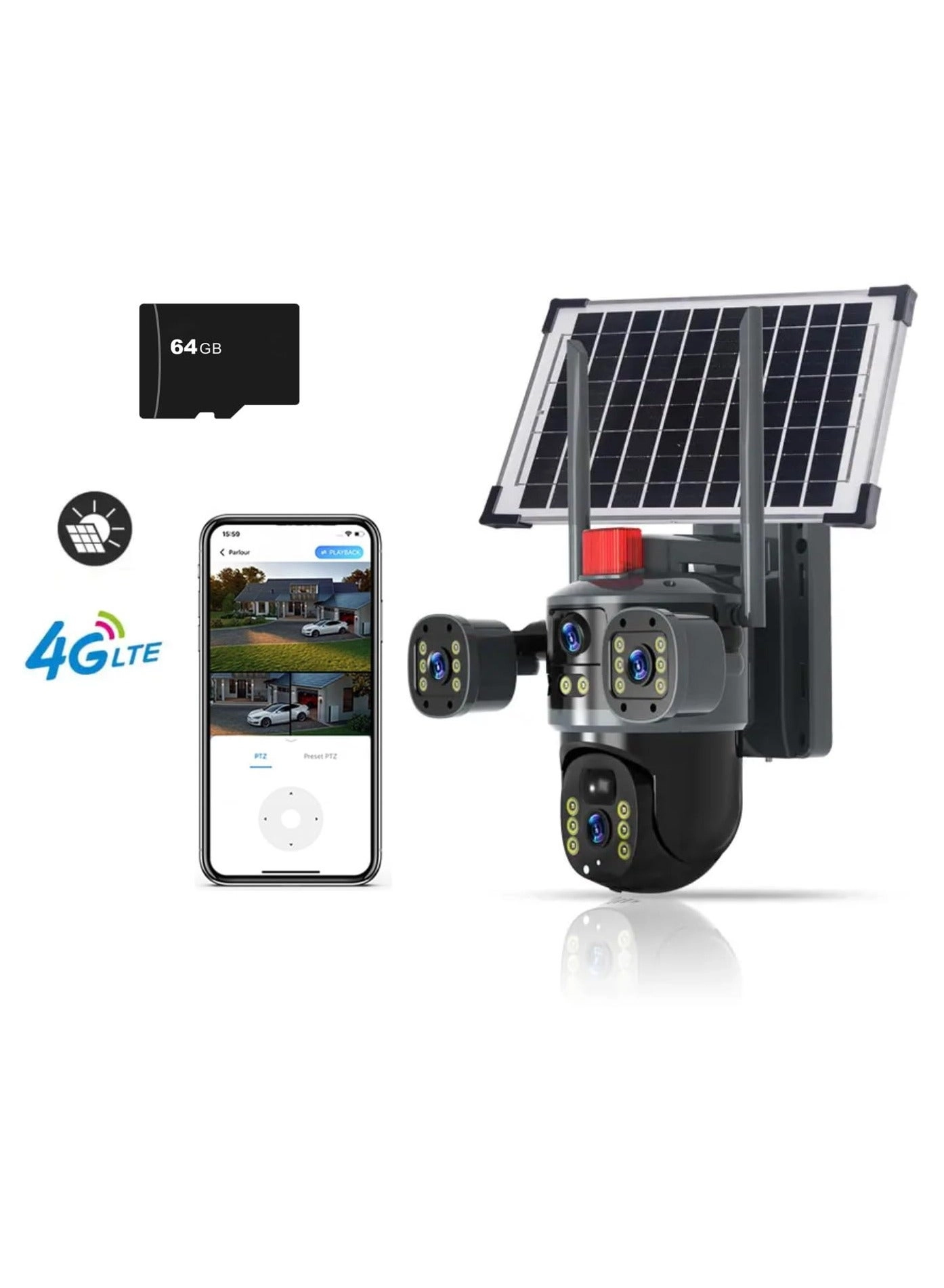 Solar Camera with Streetlight