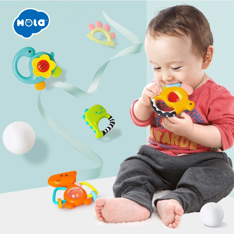 Dinosaur Rattles and Teethers - 5 Pcs 5 Stages