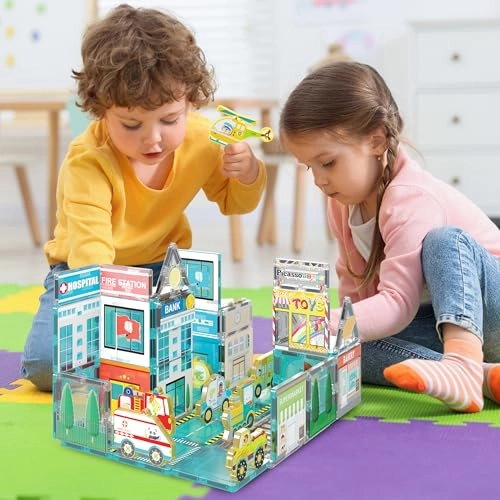 Metro City Magnetic Marvels Playset - 50pcs