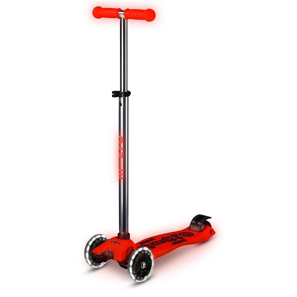 Micro Maxi Deluxe 3-Wheel Kick Scooter – 120/80 mm LED