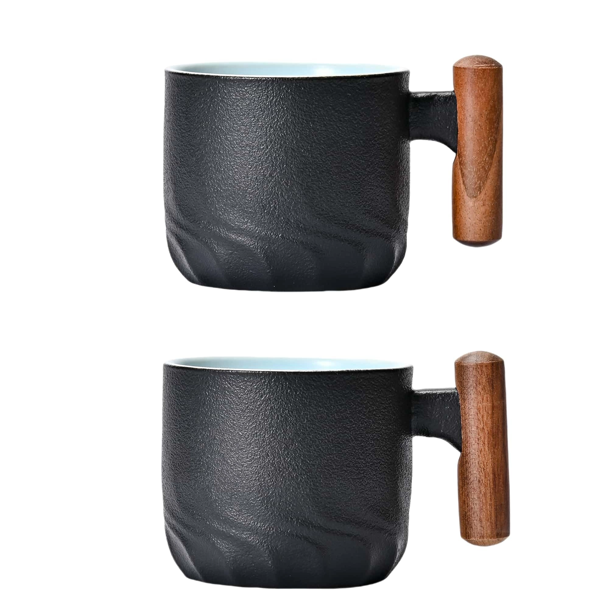 zurucily Espresso Cup - 2 pcs Wooden Handle