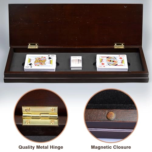 Cribbage Board - 4-Track Wooden Magnetic Scoreboard